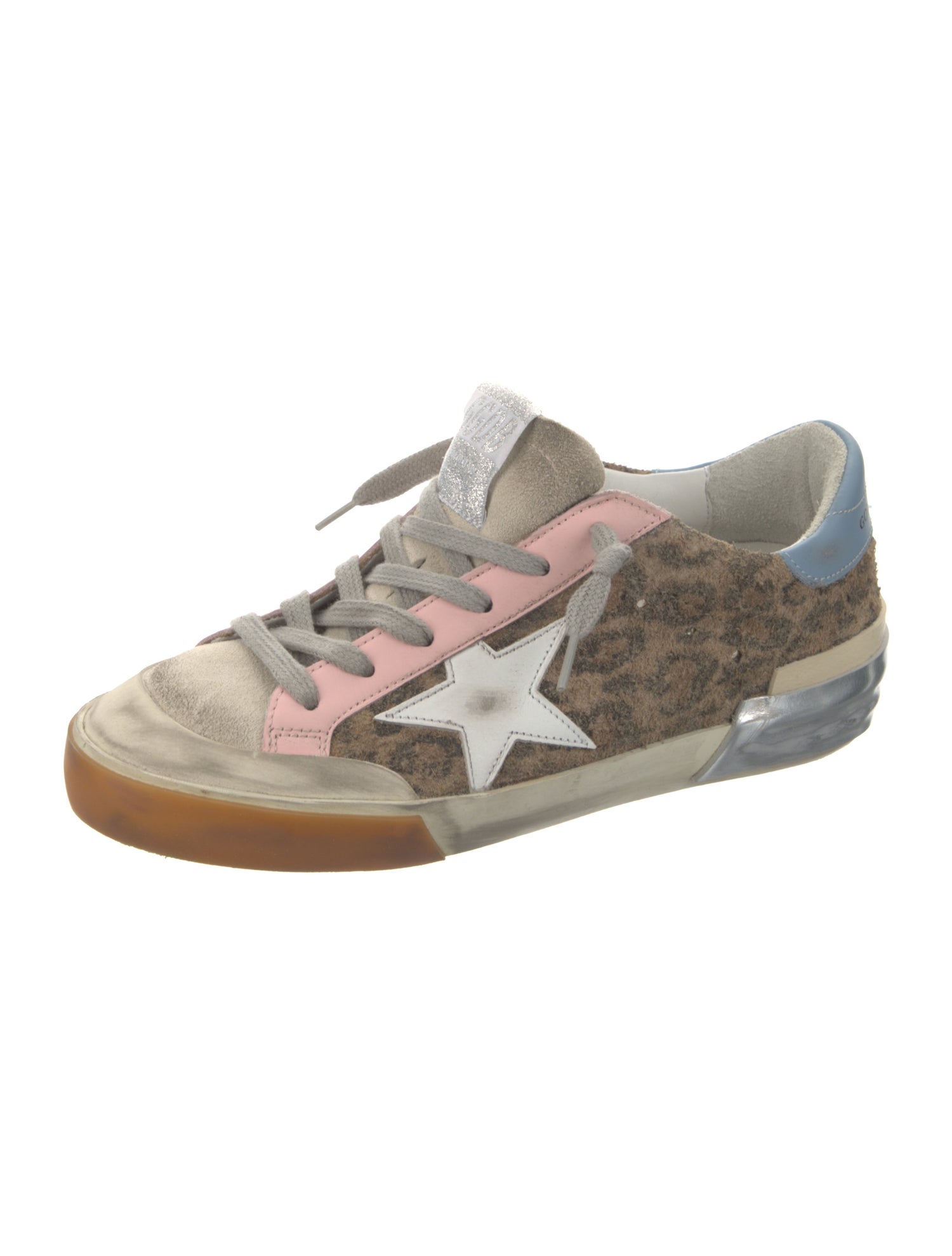 Golden Goose Suede Animal Print Sneakers w/ Tags