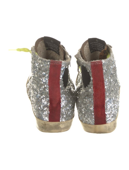 Golden Goose Sequins Animal Print Sneakers