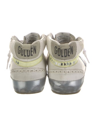 Golden Goose Leather Colorblock Pattern Sneakers