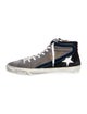Golden Goose Suede Colorblock Pattern Sneakers