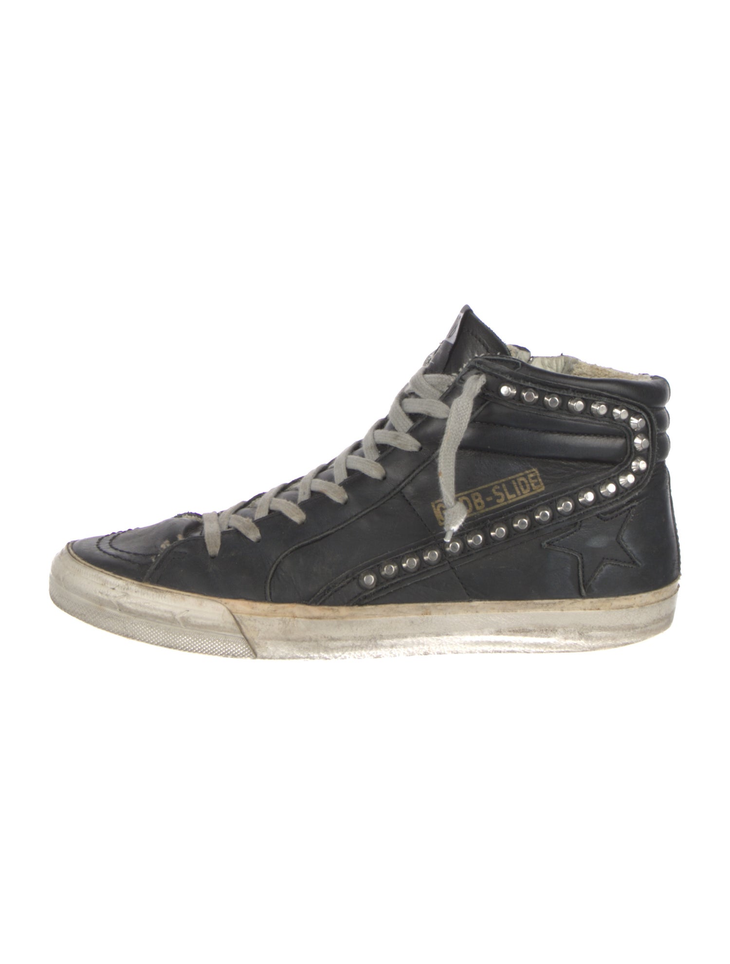 Golden Goose Leather Distressed Accents Sneakers