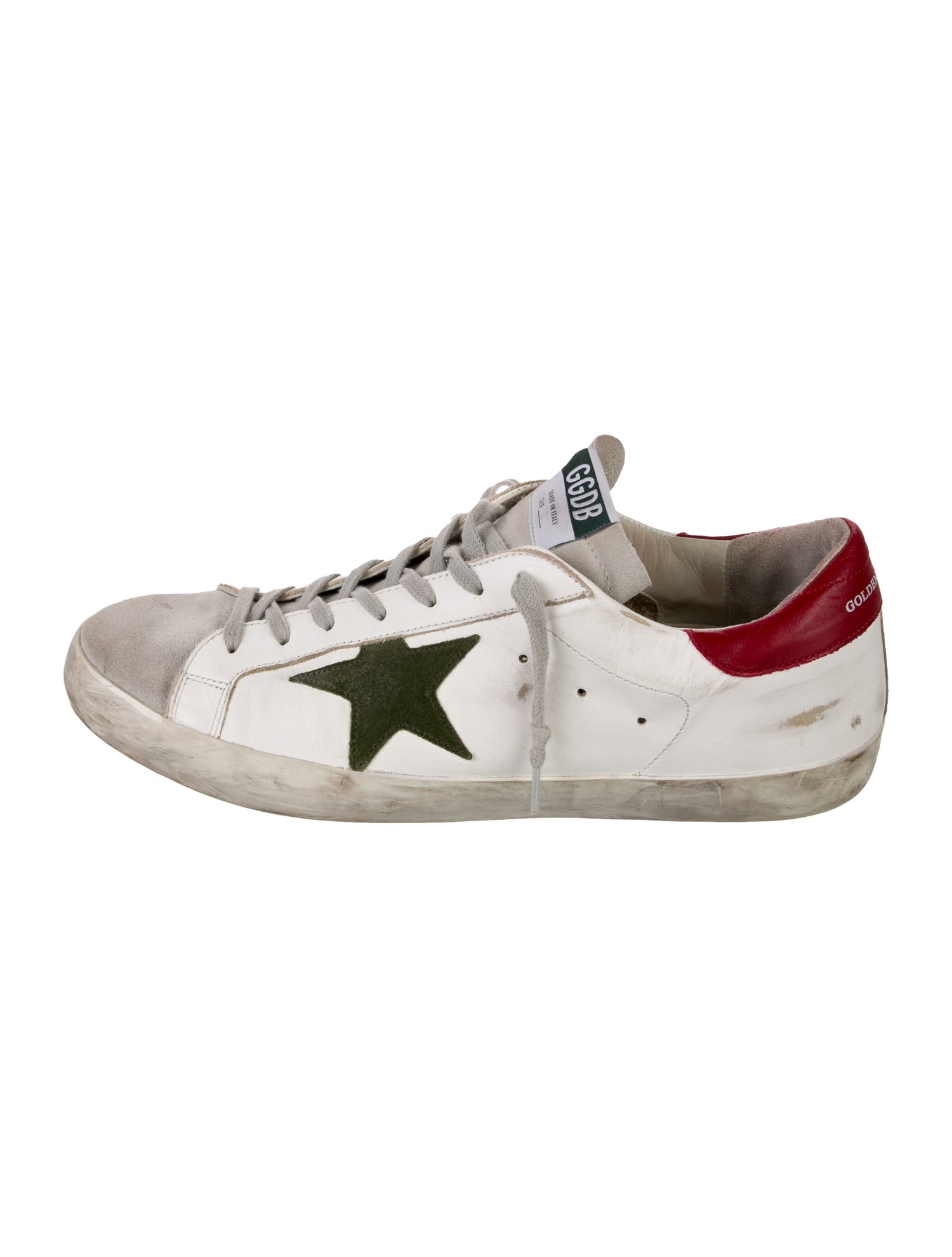 Golden Goose Leather Printed Sneakers