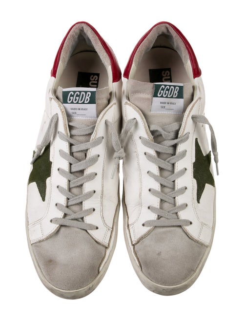 Golden Goose Leather Printed Sneakers