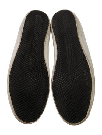 Golden Goose Leather Printed Sneakers