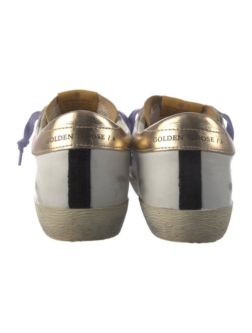 Golden Goose Leather Colorblock Pattern Sneakers