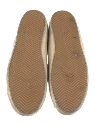 Golden Goose Leather Printed Sneakers