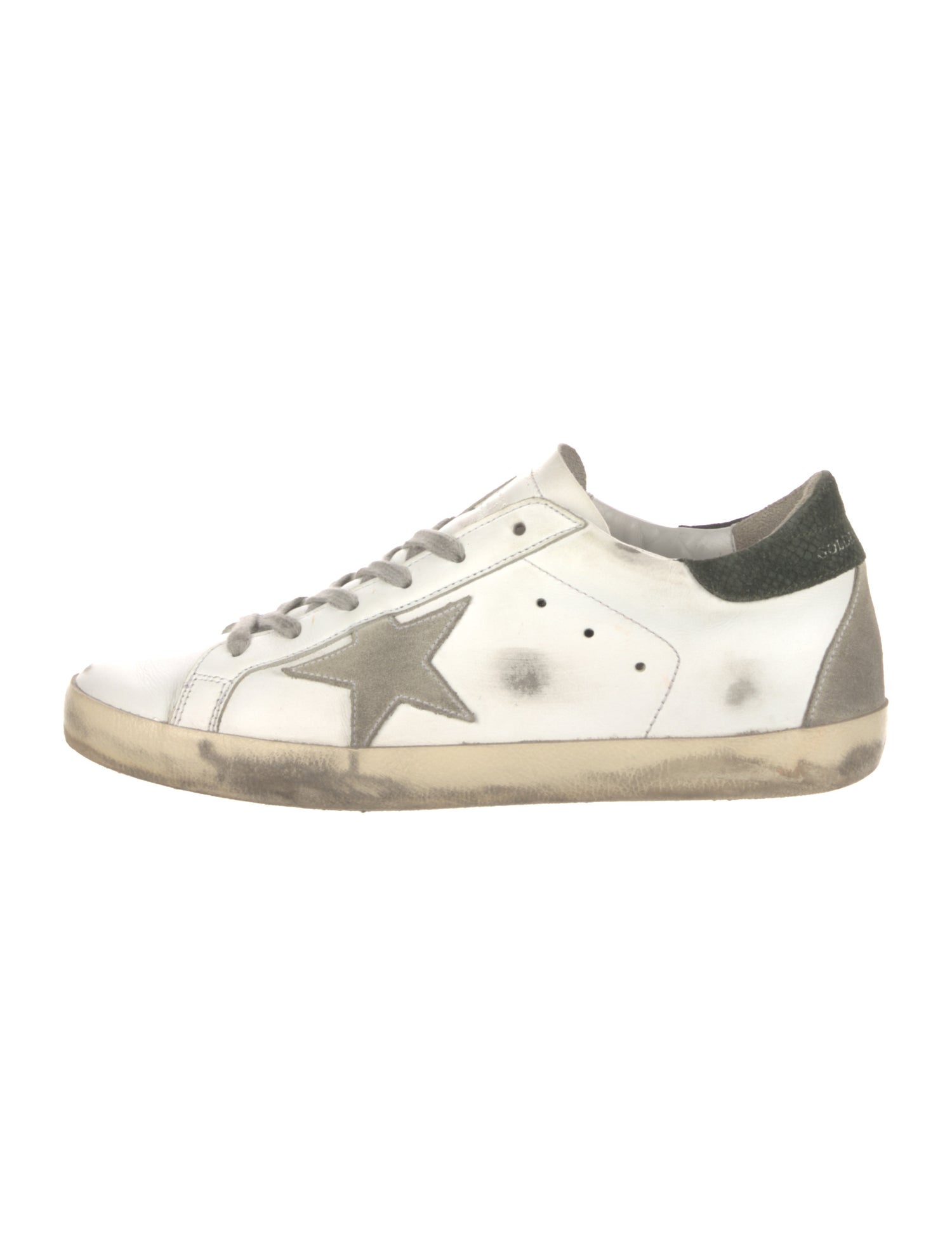 Golden Goose Leather Distressed Accents Sneakers
