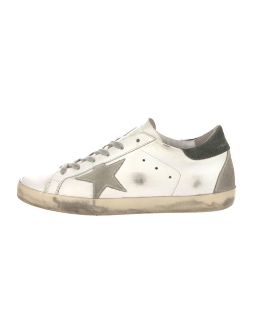 Golden Goose Leather Distressed Accents Sneakers