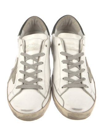 Golden Goose Leather Distressed Accents Sneakers