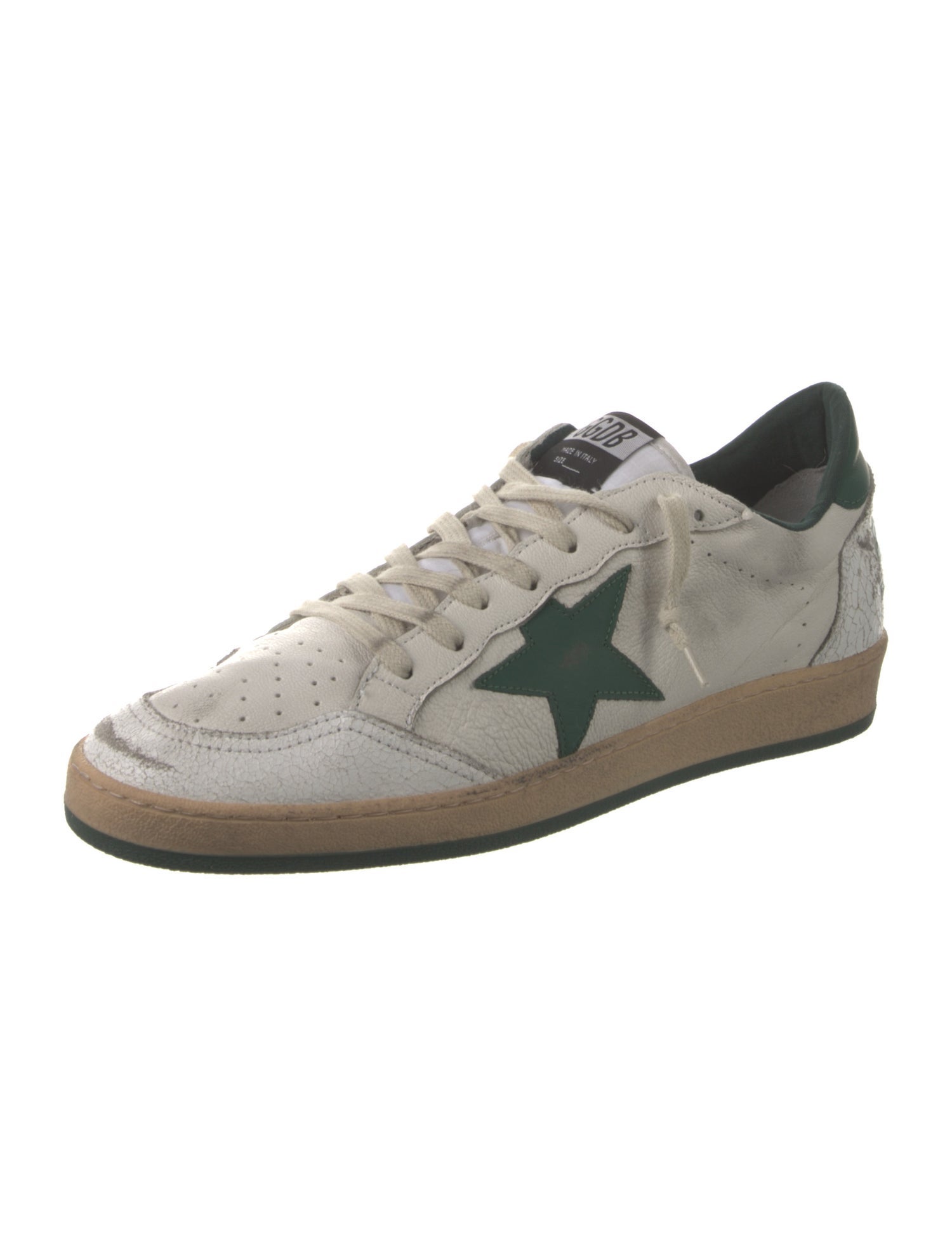 Golden Goose Leather Printed Sneakers