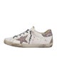 Golden Goose Leather Printed Sneakers
