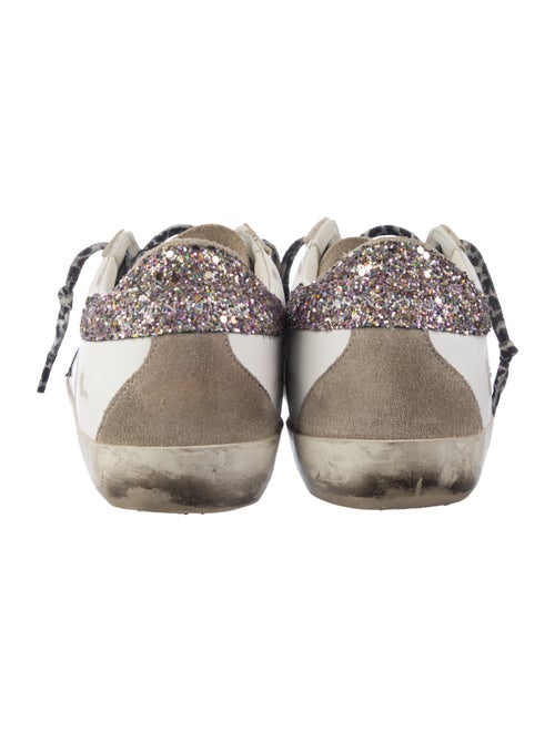 Golden Goose Leather Printed Sneakers