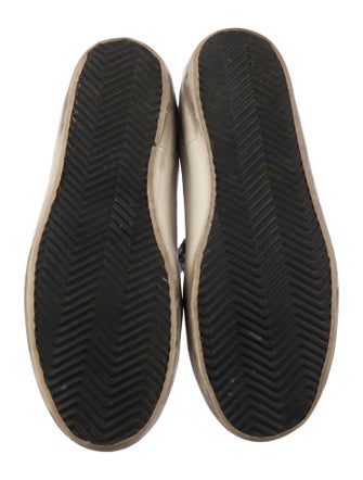 Golden Goose Leather Printed Sneakers