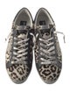 Golden Goose Ponyhair Animal Print Sneakers