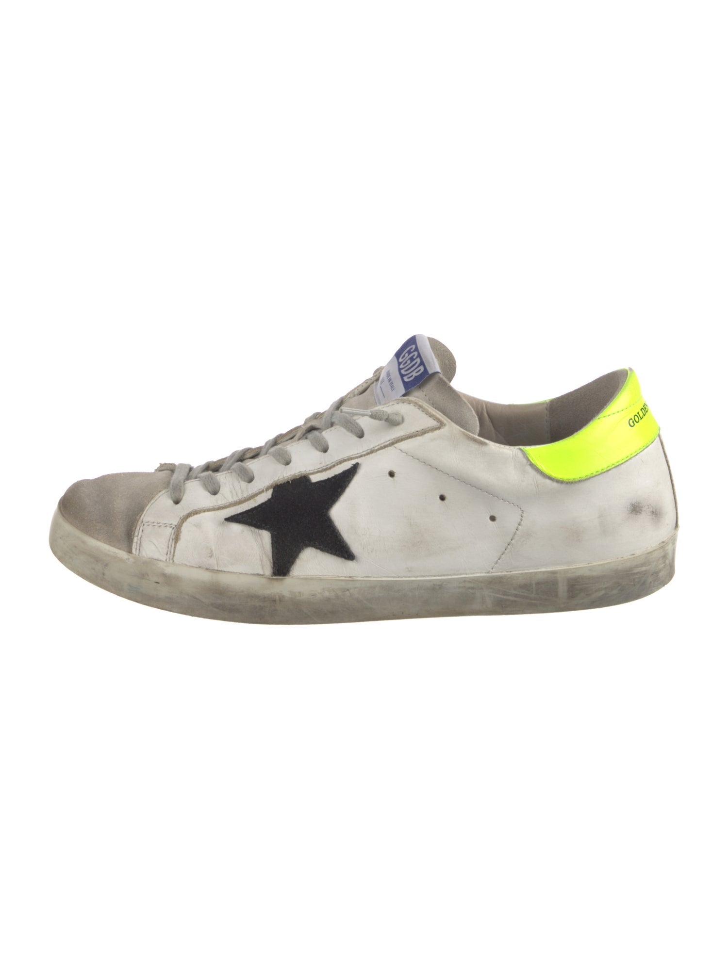 Golden Goose Leather Distressed Accents Sneakers