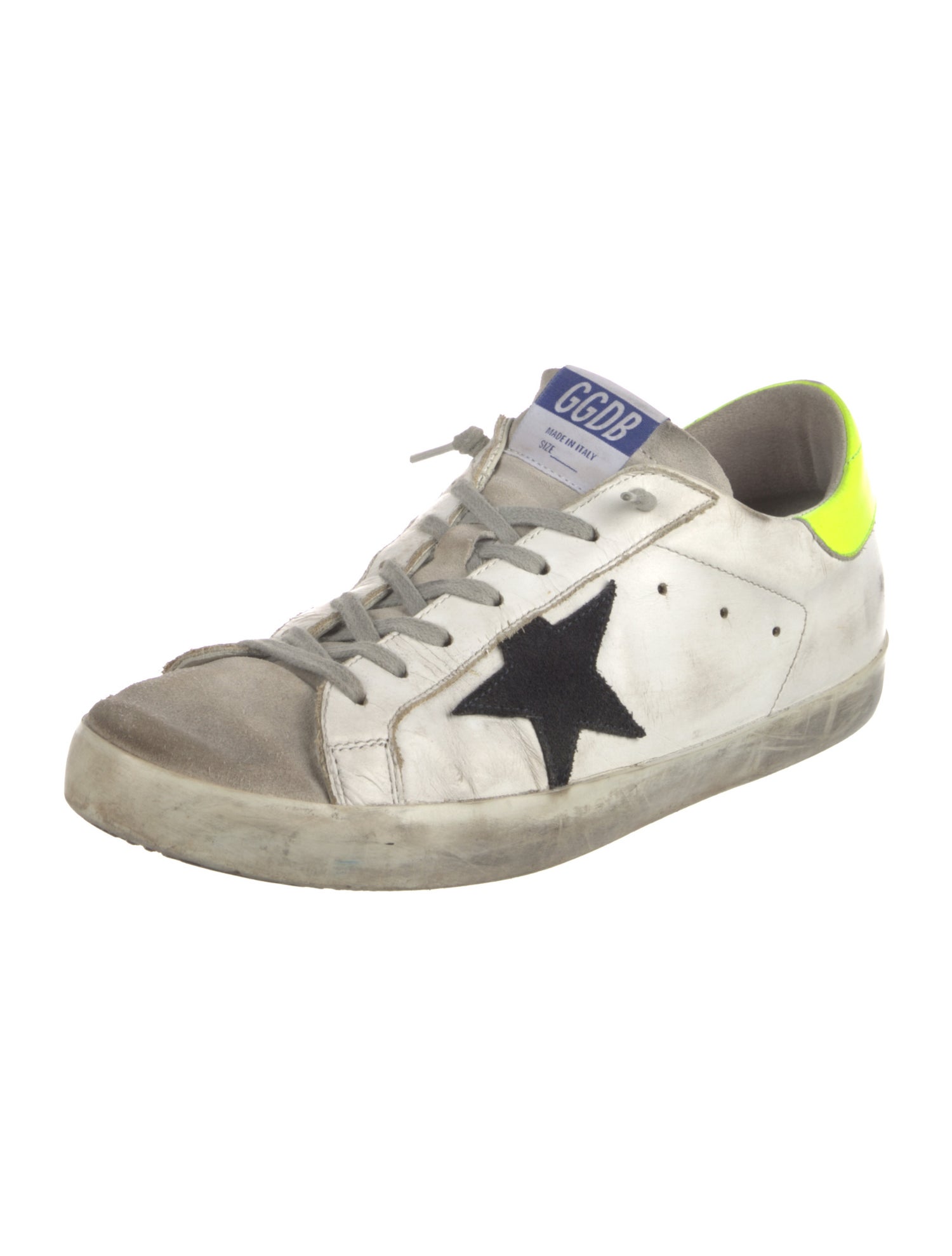 Golden Goose Leather Distressed Accents Sneakers