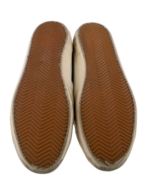 Golden Goose Leather Graphic Print Sneakers