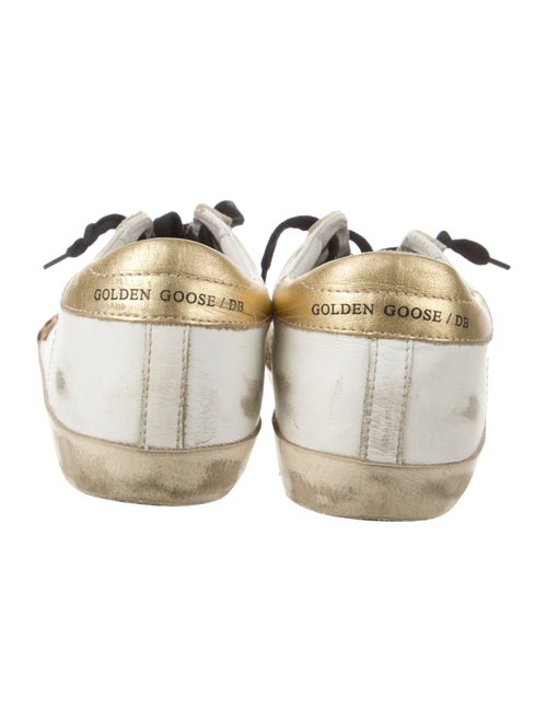 Golden Goose Leather Animal Print Sneakers