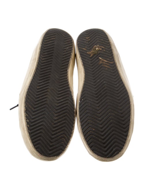 Golden Goose Leather Animal Print Sneakers