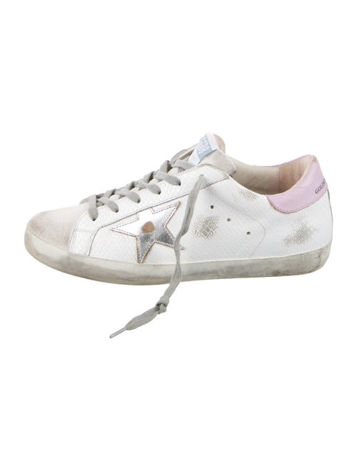 Golden Goose Leather Distressed Accents Sneakers
