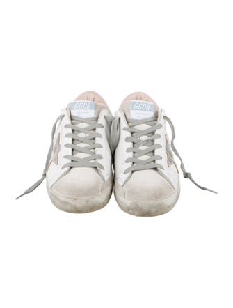Golden Goose Leather Distressed Accents Sneakers