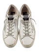 Golden Goose Leather Printed Sneakers