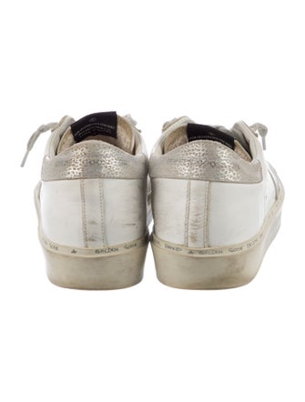 Golden Goose Leather Printed Sneakers