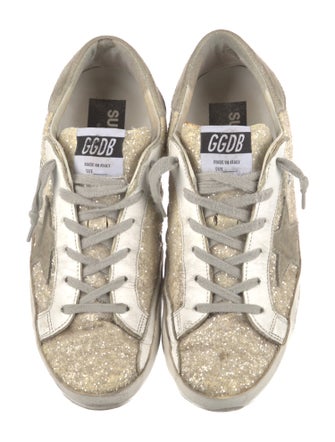 Golden Goose Glitter Printed Sneakers
