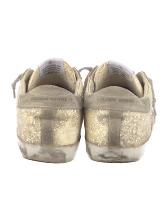 Golden Goose Glitter Printed Sneakers