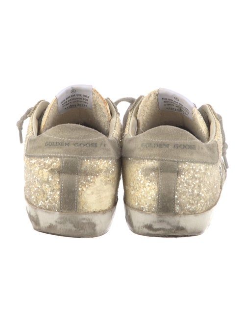 Golden Goose Glitter Printed Sneakers