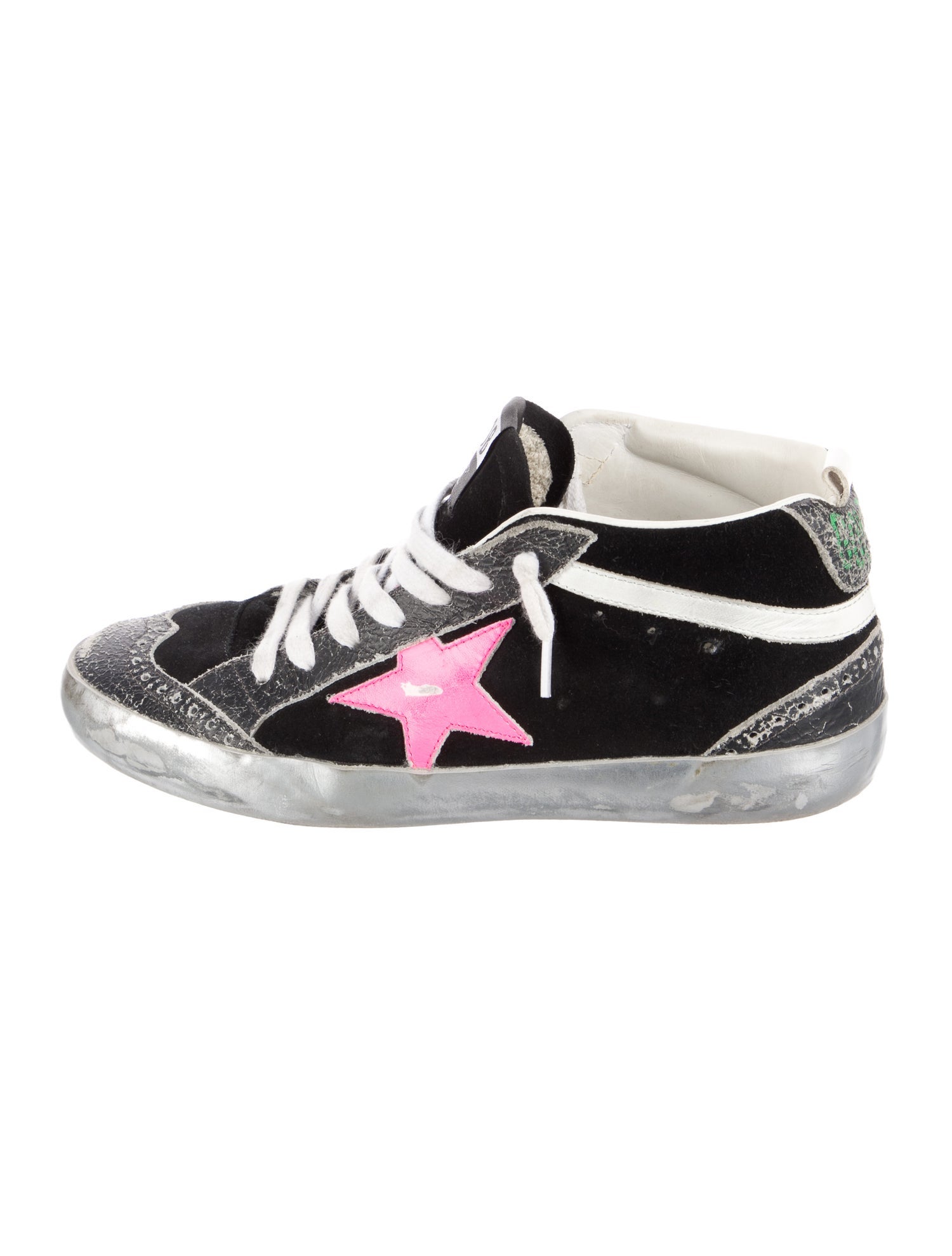 Golden Goose Suede Printed Sneakers