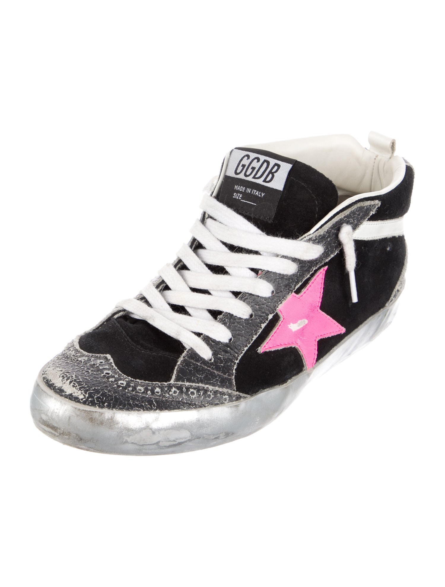 Golden Goose Suede Printed Sneakers