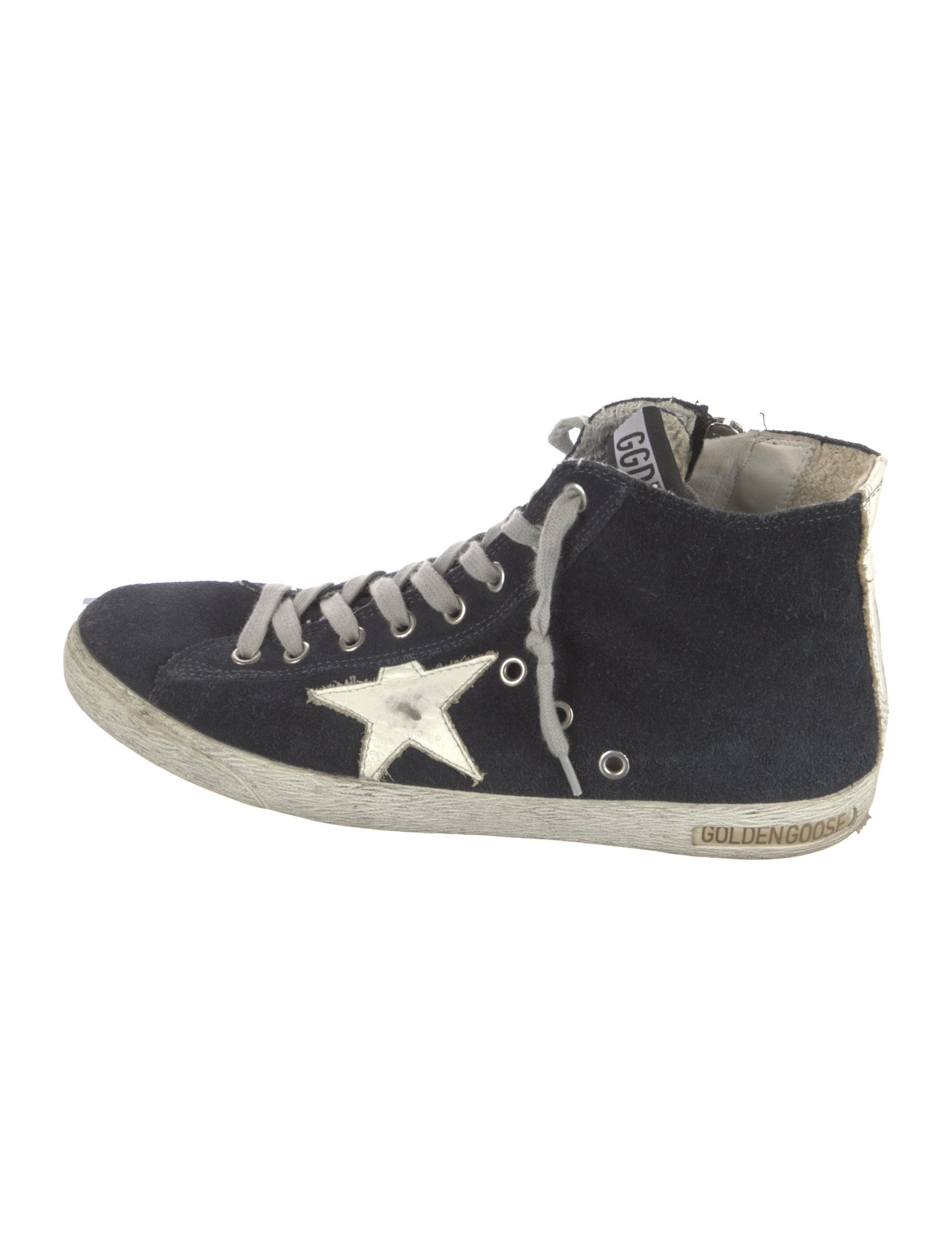 Golden Goose Suede Distressed Accents Sneakers