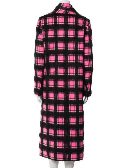 Golden Goose Virgin Wool Plaid Print Coat