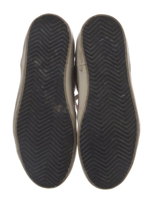 Golden Goose Leather Colorblock Pattern Sneakers