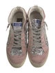 Golden Goose Suede Colorblock Pattern Sneakers