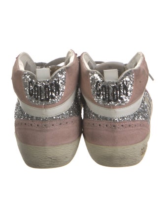 Golden Goose Suede Colorblock Pattern Sneakers