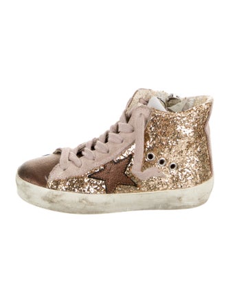 Golden Goose Girls' Glitter High Top Sneakers