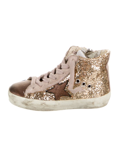 Golden Goose Girls' Glitter High Top Sneakers