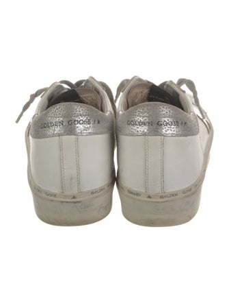 Golden Goose Leather Printed Sneakers