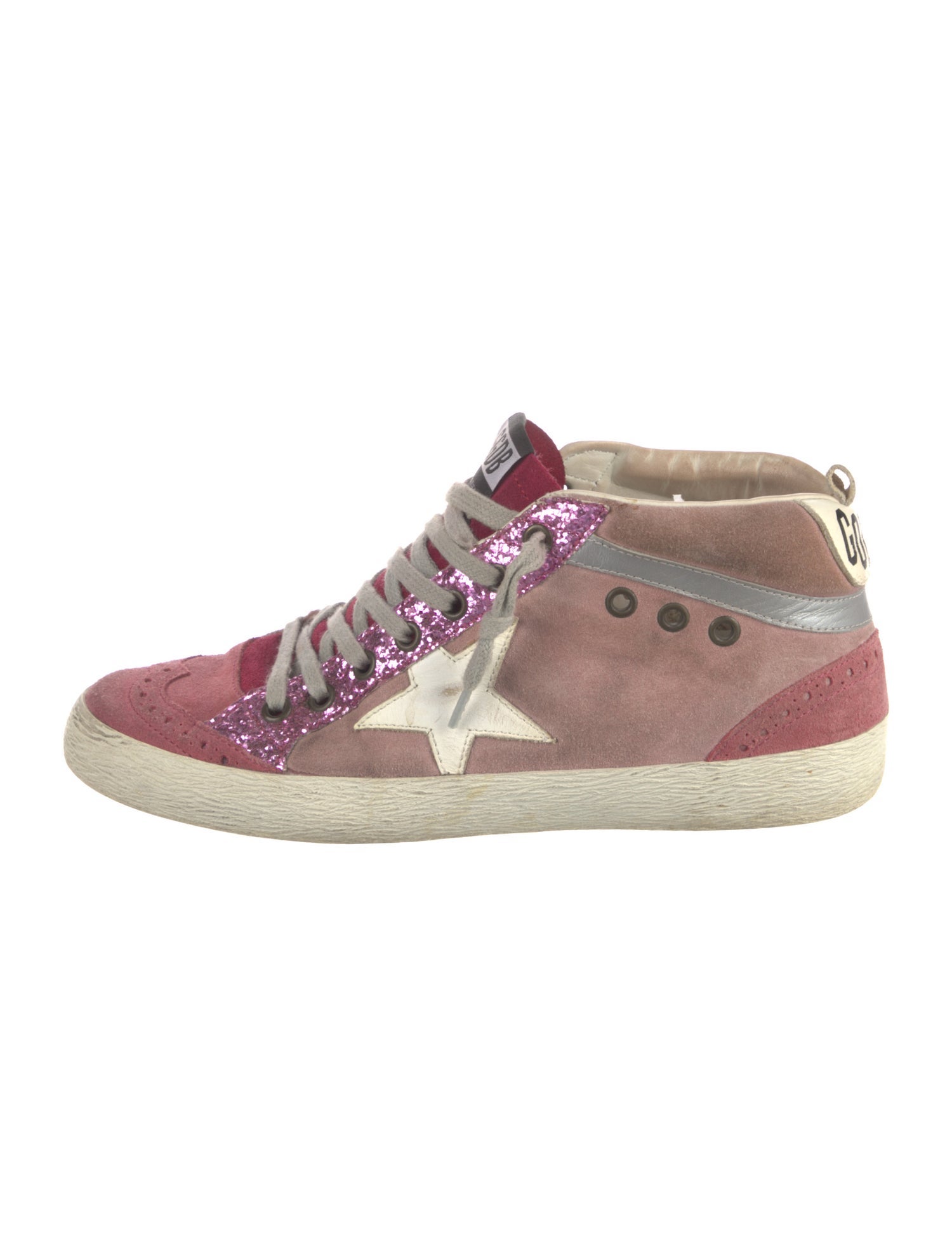 Golden Goose Suede Printed Sneakers