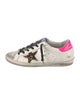 Golden Goose Leather Animal Print Sneakers