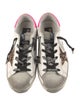Golden Goose Leather Animal Print Sneakers
