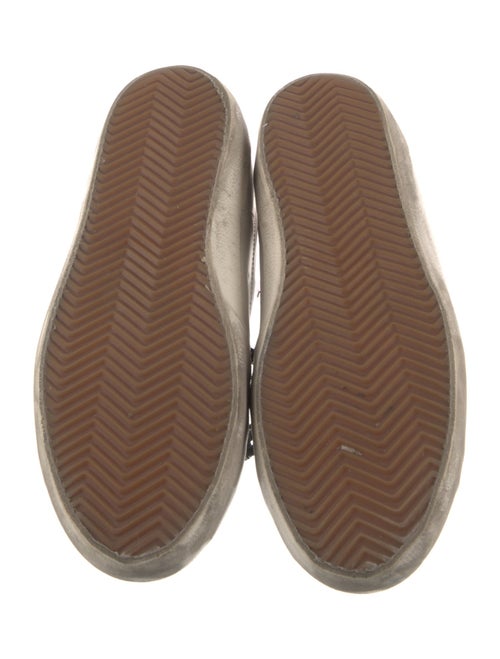 Golden Goose Leather Animal Print Sneakers