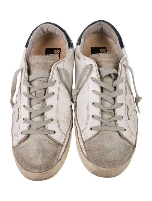 Golden Goose Leather Printed Sneakers