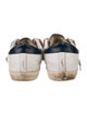 Golden Goose Leather Printed Sneakers