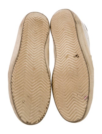 Golden Goose Leather Printed Sneakers