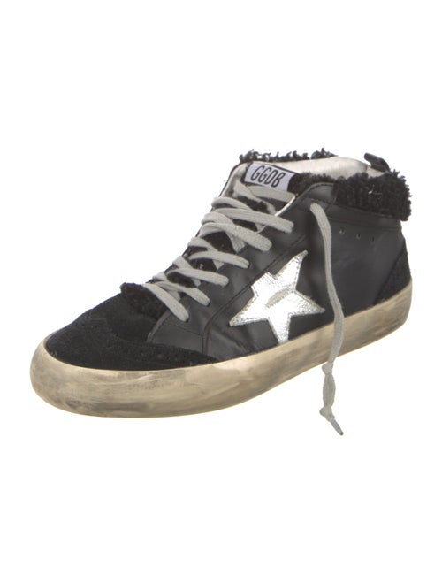 Golden Goose Leather Colorblock Pattern Sneakers