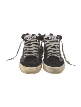 Golden Goose Leather Colorblock Pattern Sneakers