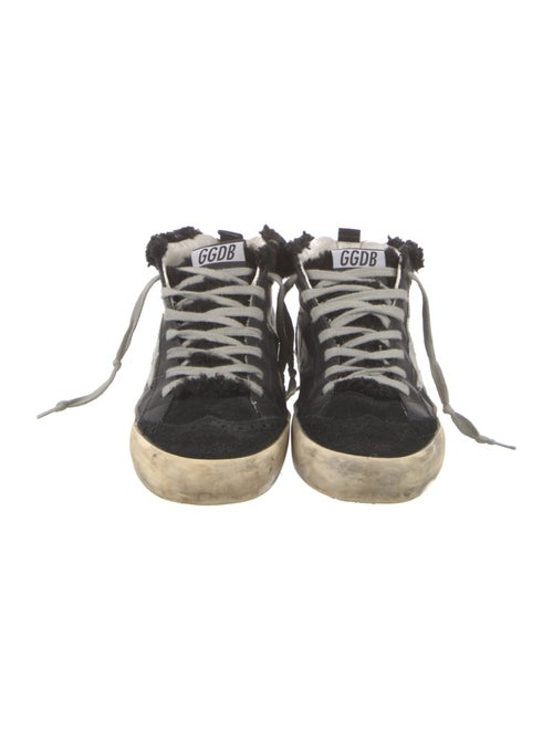 Golden Goose Leather Colorblock Pattern Sneakers